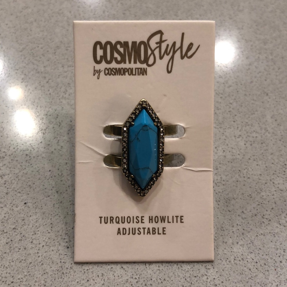 Turquoise Howlite Ring